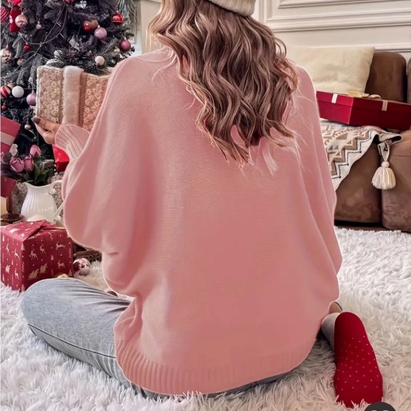 Merry Turtleneck Holiday Christmas Sweater - Picture 2 of 11